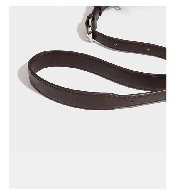Deep chocolate suede-look hobo shoulder bag with tonal paisley floral embroidery, smooth dark leather-look trim, top zip
