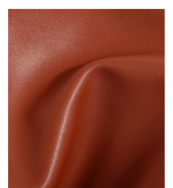 Cognac brown suede-look hobo shoulder bag with layered fringe trim and single loop strap, detail view 14