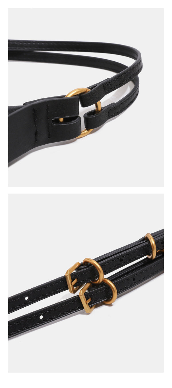 Slouchy hobo shoulder bag in smooth leather-look finish with gold-tone hardware and adjustable strap, detail view 14