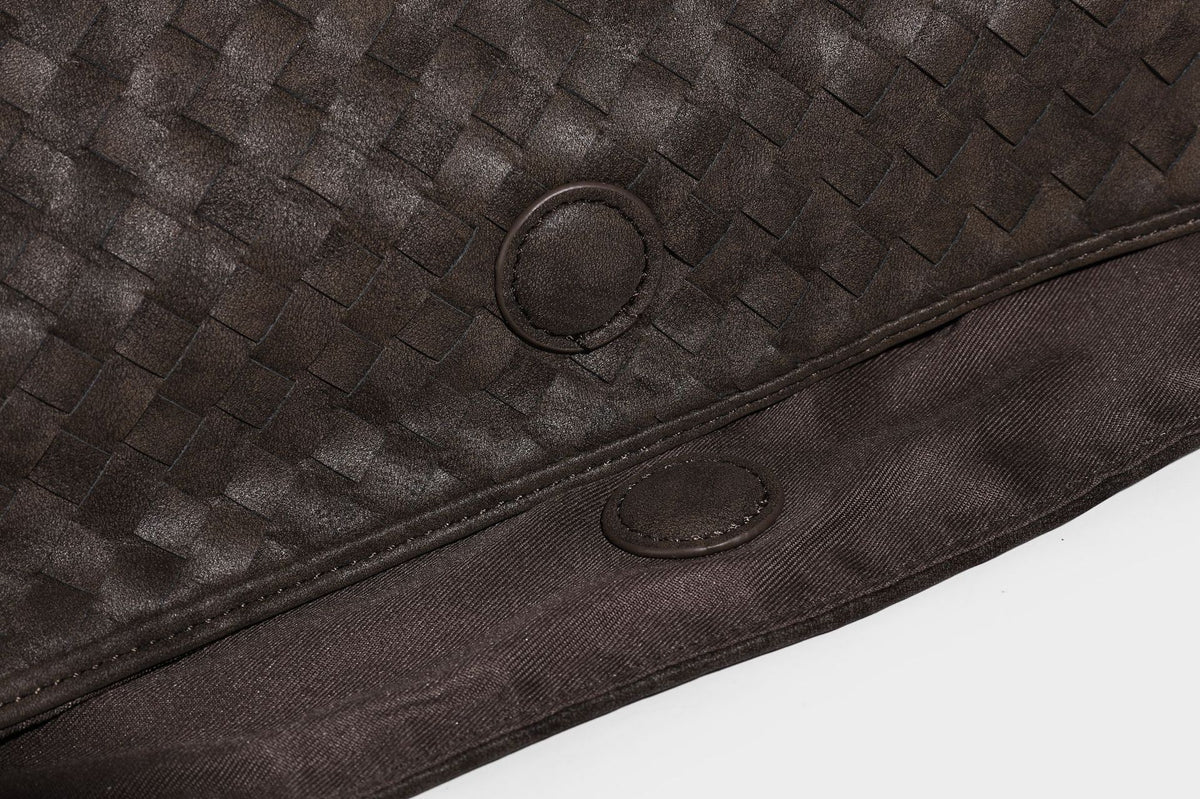 Weich fallende Hobo-Schultertasche mit gewebter Struktur, Beschlägen mit Sternanhänger und verstellbarem Riemen, Detailansicht 18