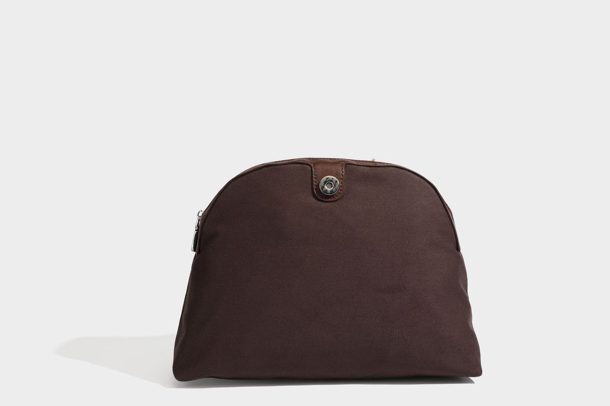 Strukturierte kuppelförmige Schulter-Tote-Bag mit geometrischer Flechtoptik in Lederoptik, langen Doppelriemen, Reißverschluss oben und rundem