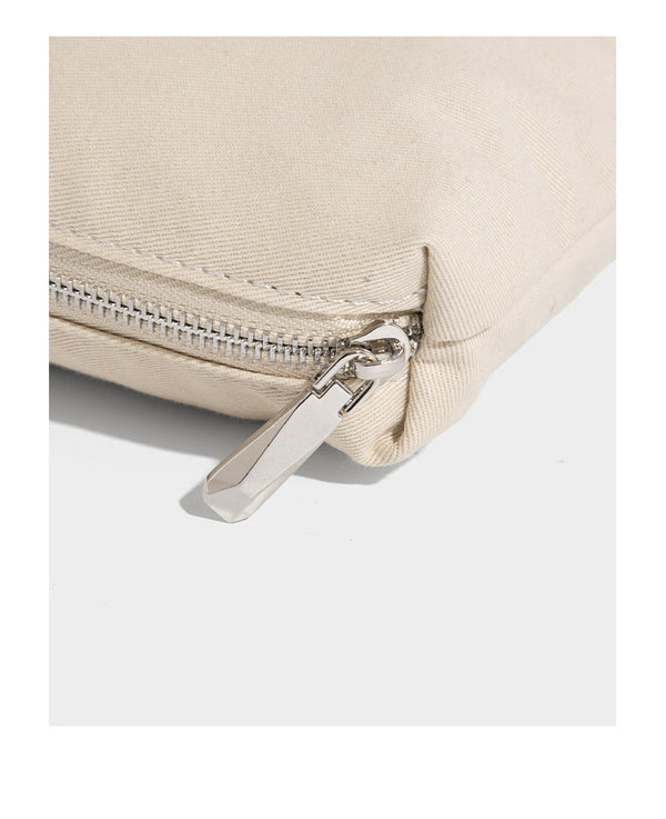 Slouchy open-knit crochet hobo tote bag with leather-look top handle and metal buckle hardware, detail view 11