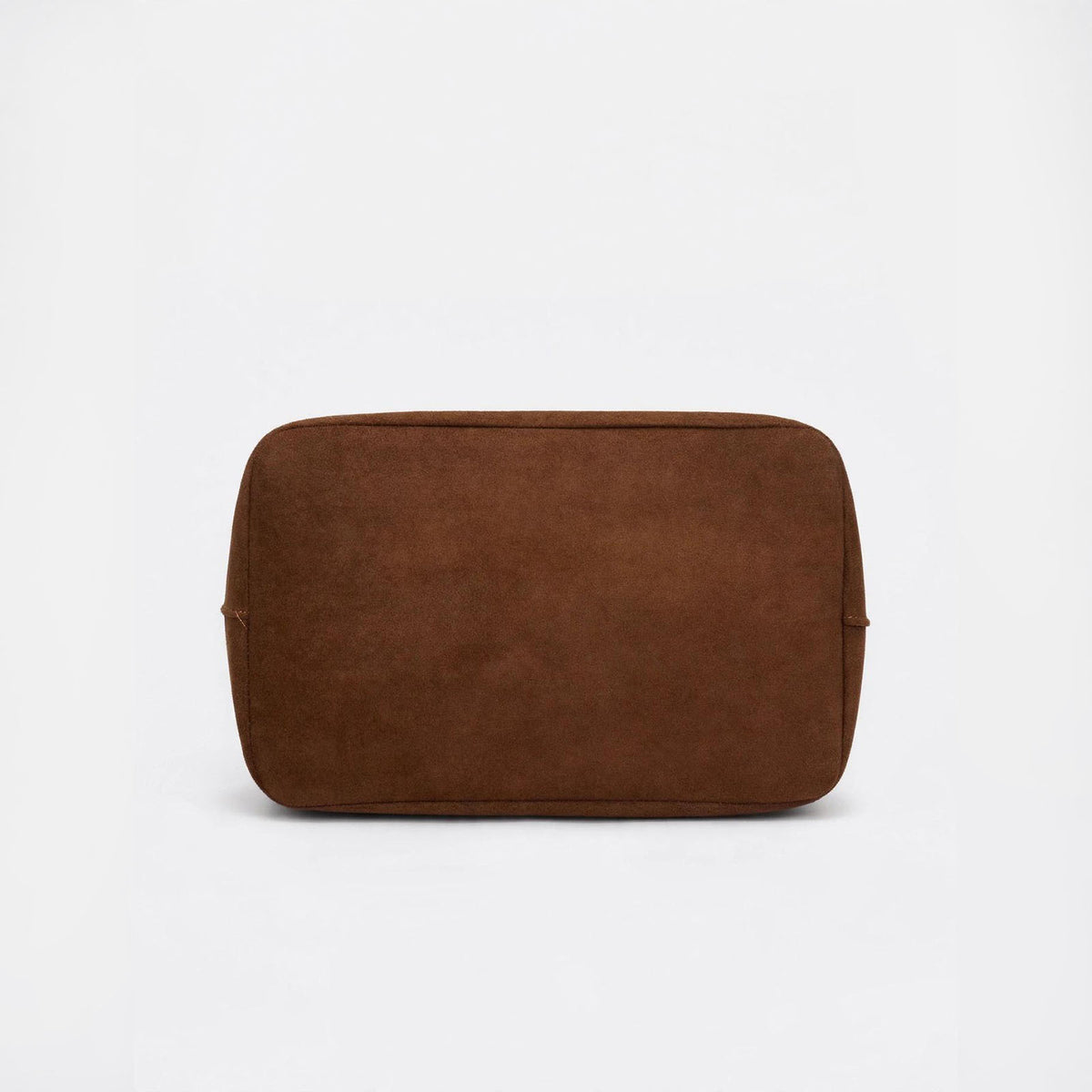 Large matte suede-look kiss-lock frame handbag with gold-tone hardware and detachable shoulder strap, detail view 16