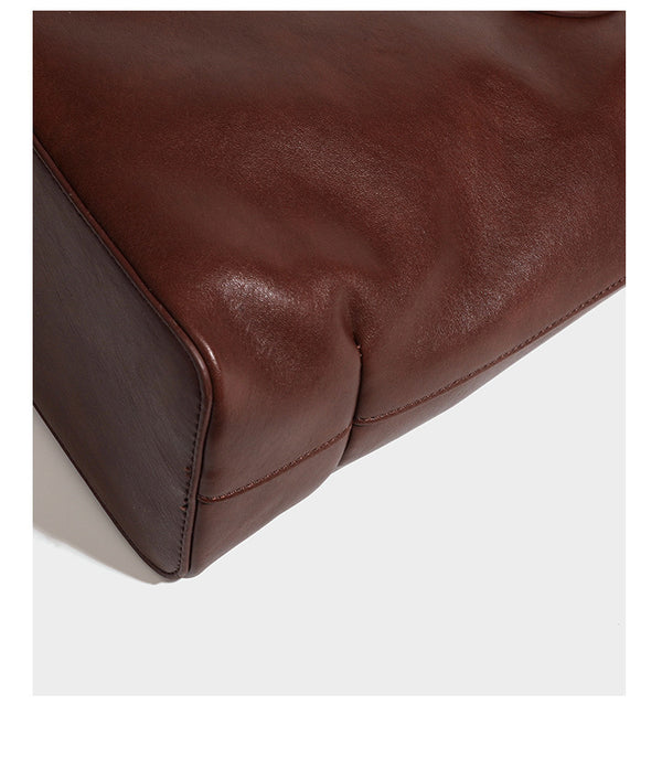 Large leather-look tote shoulder bag with slim double straps and silver-tone turn-lock closure, detail view 22