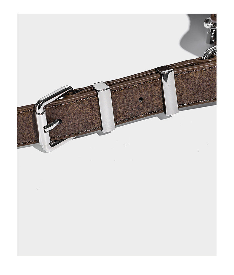 Woven crescent hobo shoulder bag with smooth side panels, zip-top closure, silver-tone charm hardware, and adjustable, detail