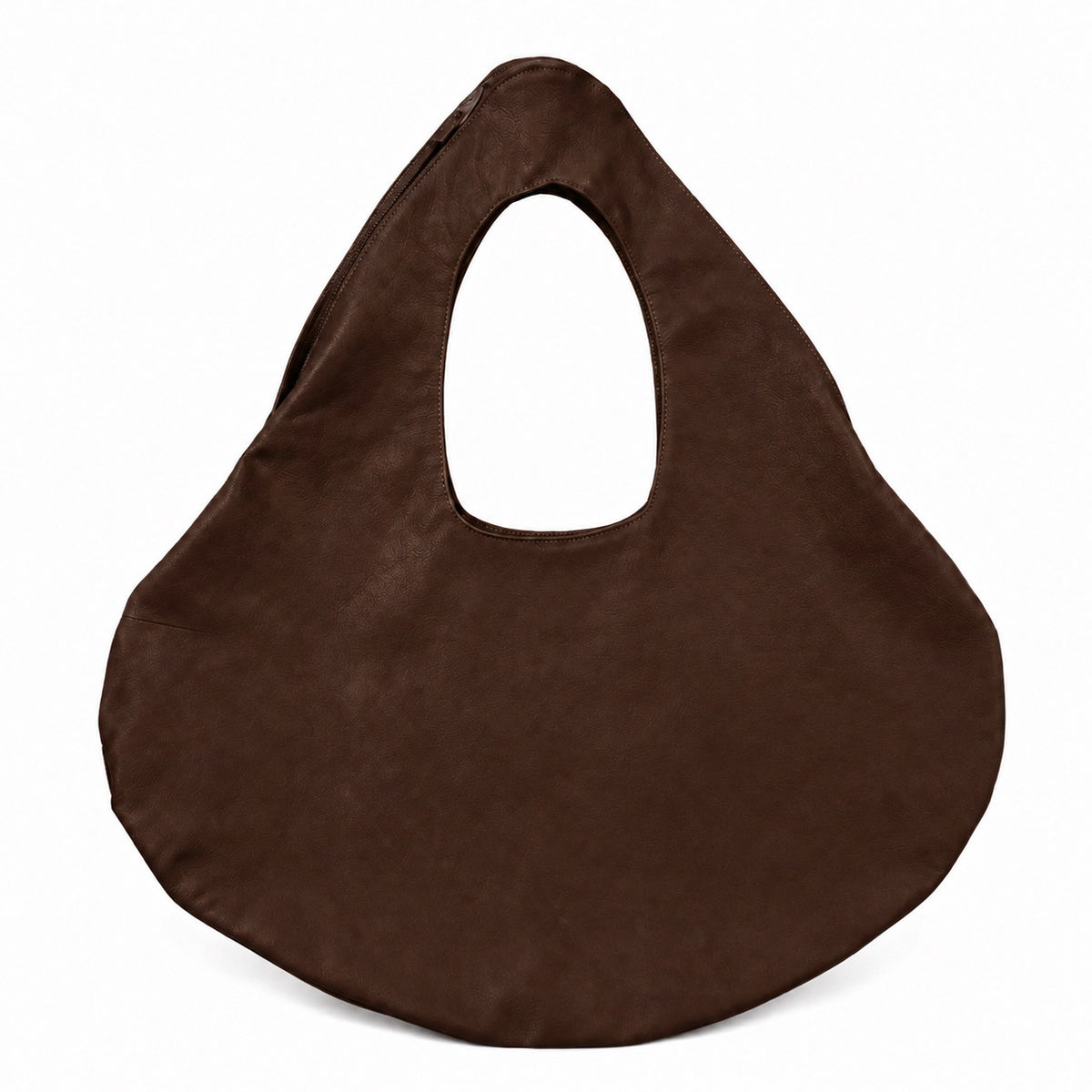 Große wendbare, weich fallende Hobo-Shopper-Tasche mit integriertem Schlaufenhenkel in Tropfensilhouette, Detailansicht 6