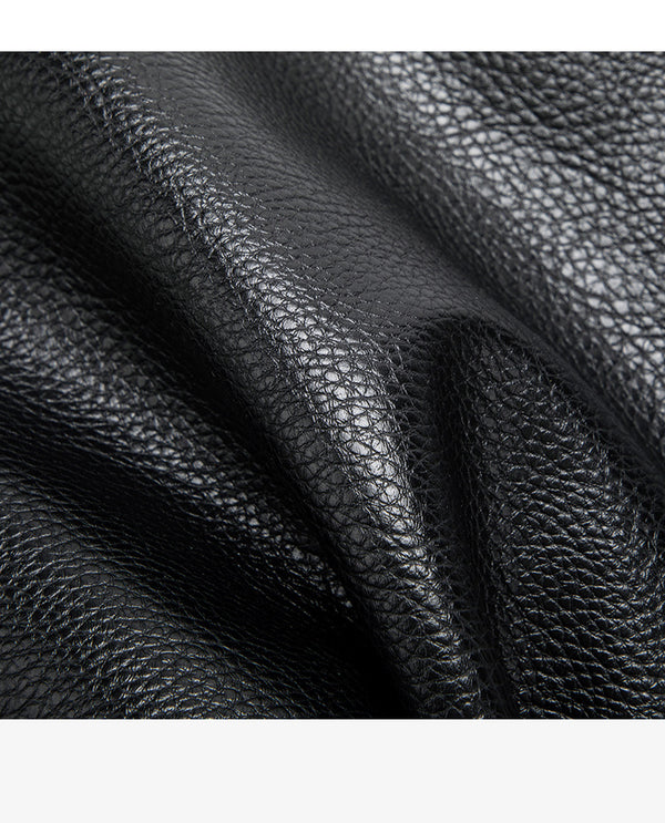 Large slouchy hobo shoulder bag in pebbled matte leather-look finish with single flat strap, detail view 15