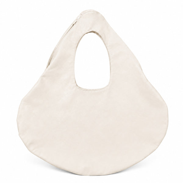 Große wendbare, weich fallende Hobo-Shopper-Tasche mit integriertem Schlaufenhenkel in Tropfensilhouette, Detailansicht 9
